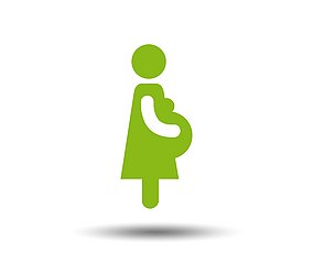 Grafik einer schwangeren Frau